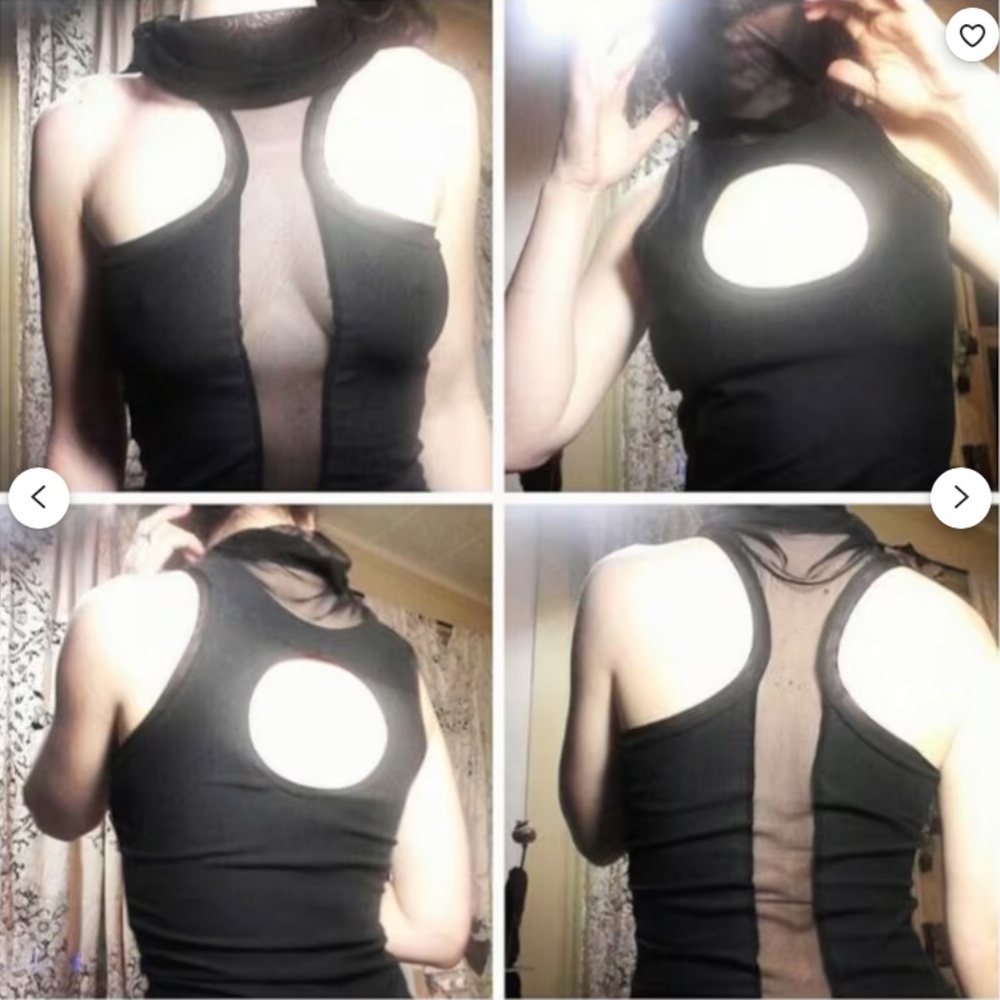 MoWestCreations Paradox reversible, cyberpunk, cutout, sexy, body con tank tunic